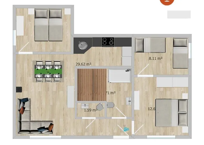 2-6 Pers Europa Neu Renoviert Mit Sauna Feriehus Husen